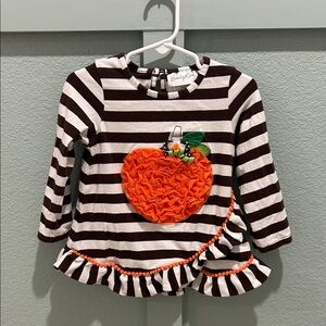 3T Emily Rose Striped Pumpkin top